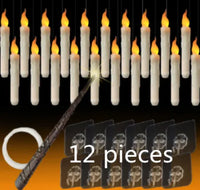 LED Floating Candles With Candle Sticks and Wand