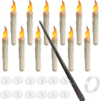 LED Floating Candles With Candle Sticks and Wand